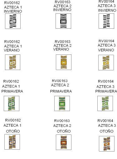 CUARTERONES GAMA AZTECA